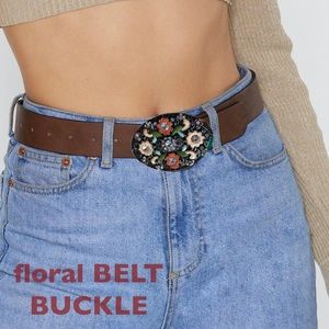 Vintage Floral Belt Buckle